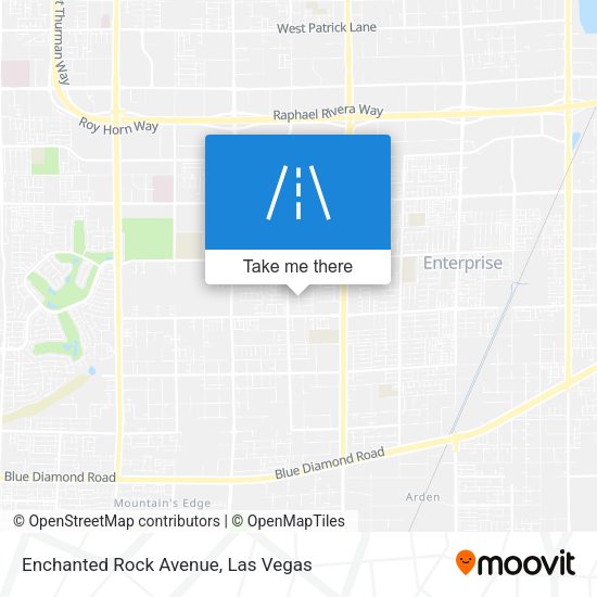 Mapa de Enchanted Rock Avenue