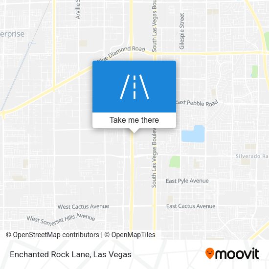 Enchanted Rock Lane map