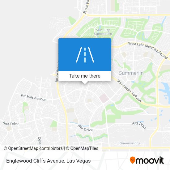 Mapa de Englewood Cliffs Avenue