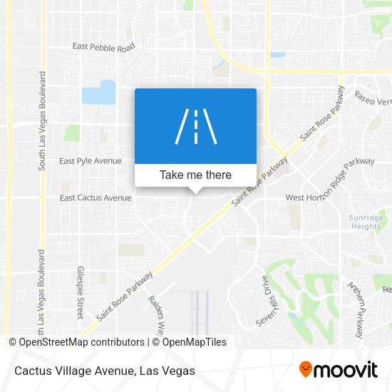 Cactus Village Avenue map