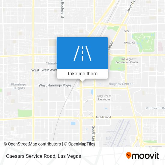 Mapa de Caesars Service Road