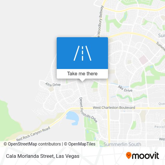 Cala Morlanda Street map
