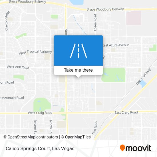 Calico Springs Court map