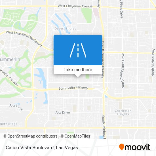 Mapa de Calico Vista Boulevard