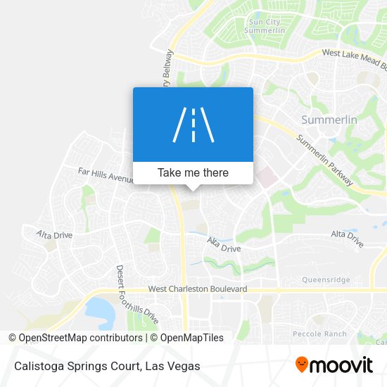 Calistoga Springs Court map
