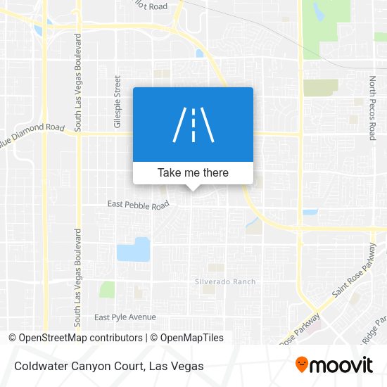 Mapa de Coldwater Canyon Court