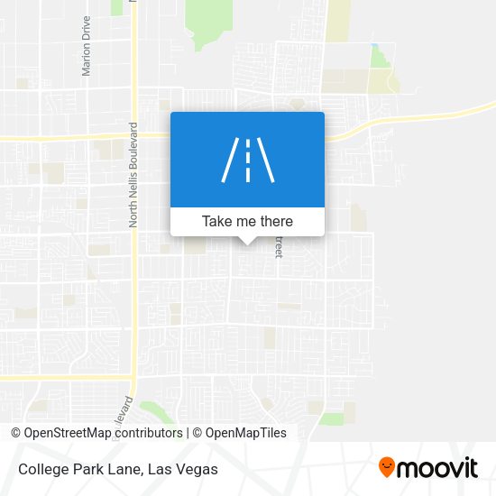 College Park Lane map