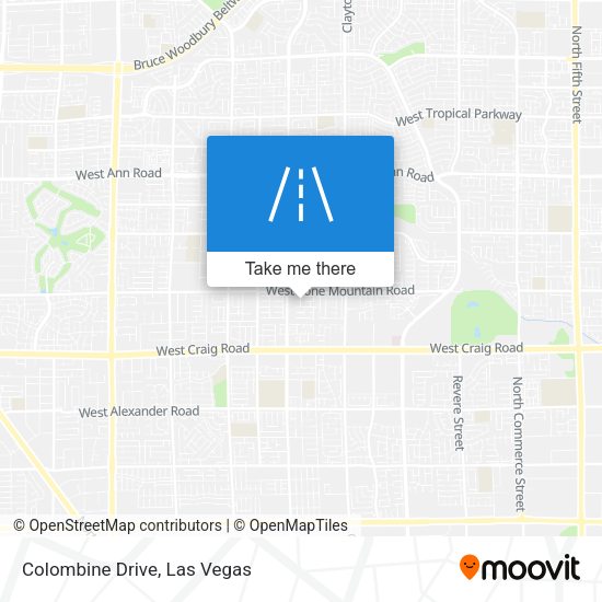 Colombine Drive map