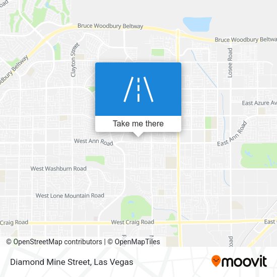 Mapa de Diamond Mine Street