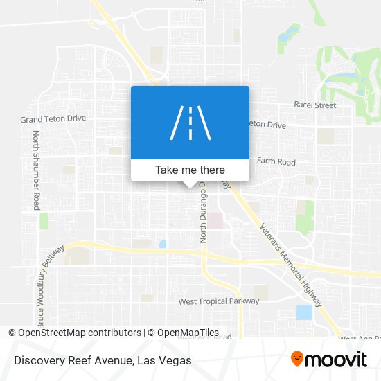 Discovery Reef Avenue map