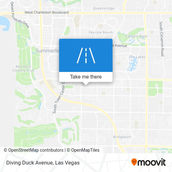 Diving Duck Avenue map