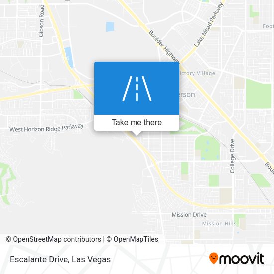 Mapa de Escalante Drive