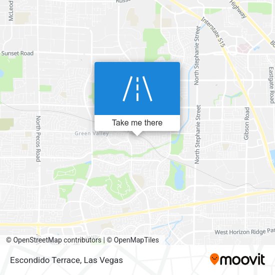 Mapa de Escondido Terrace