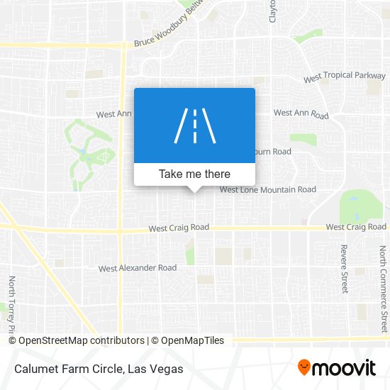 Calumet Farm Circle map