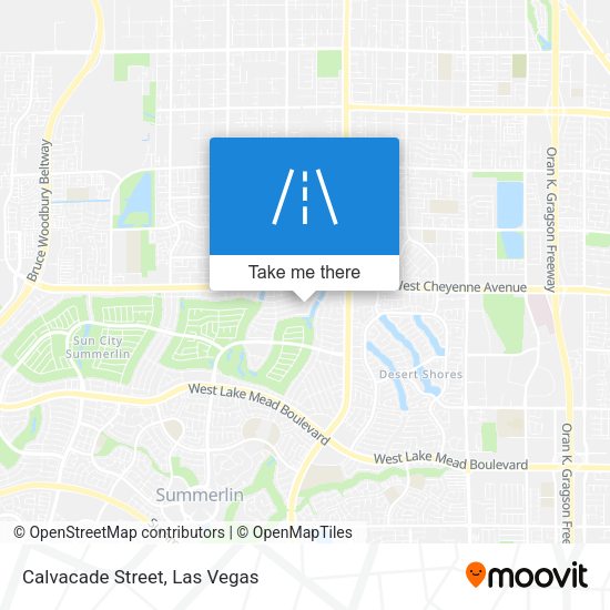Mapa de Calvacade Street