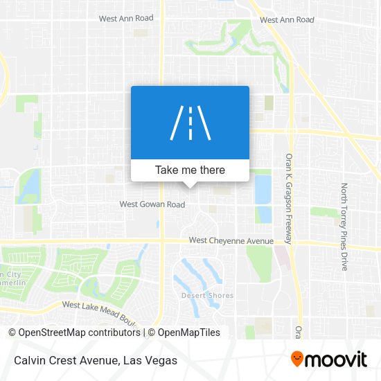 Calvin Crest Avenue map