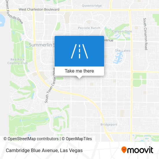 Cambridge Blue Avenue map