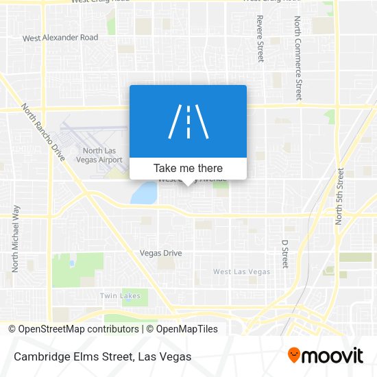 Cambridge Elms Street map