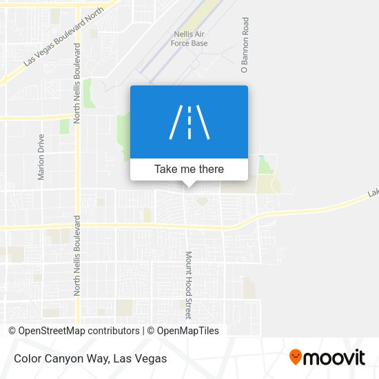 Color Canyon Way map