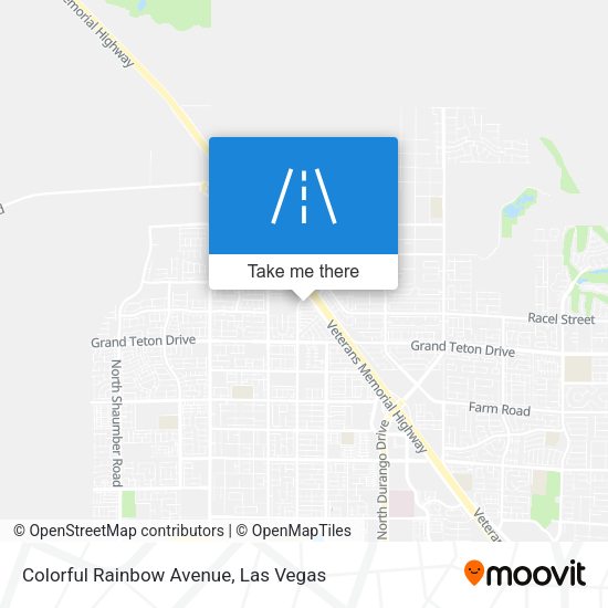 Colorful Rainbow Avenue map