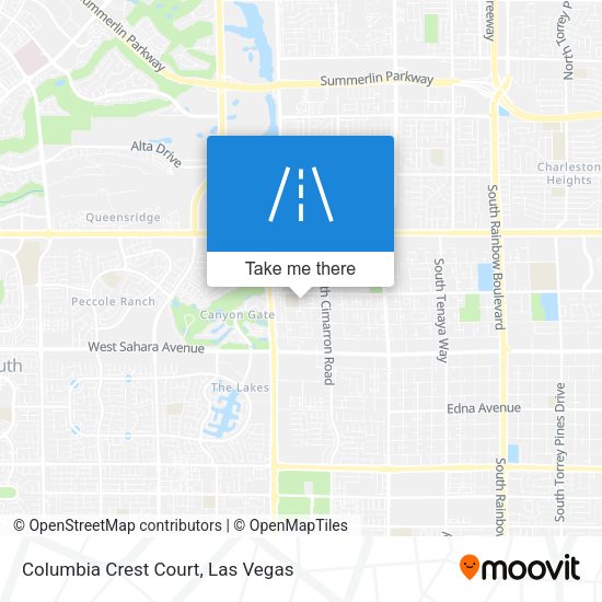 Columbia Crest Court map