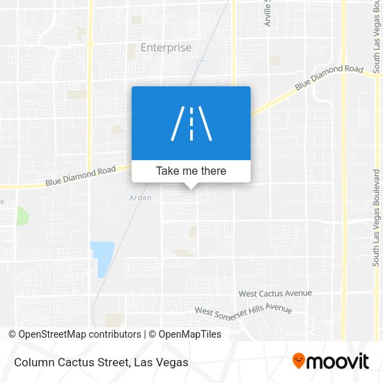 Column Cactus Street map