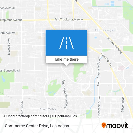 Mapa de Commerce Center Drive