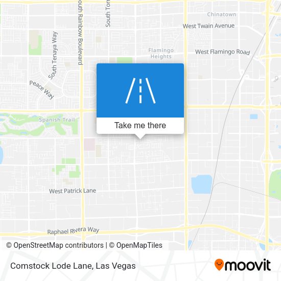 Comstock Lode Lane map