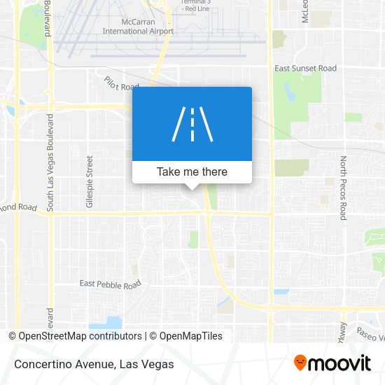 Concertino Avenue map