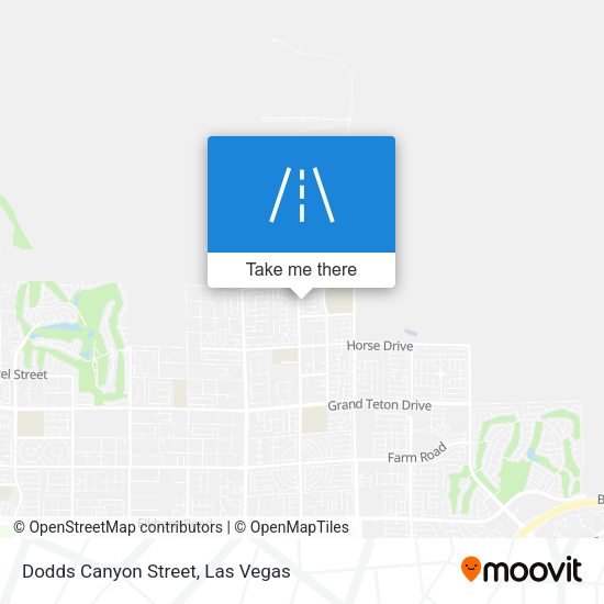 Dodds Canyon Street map