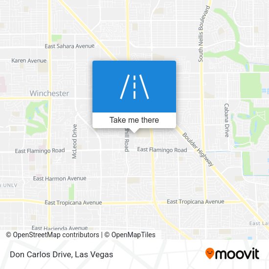 Mapa de Don Carlos Drive