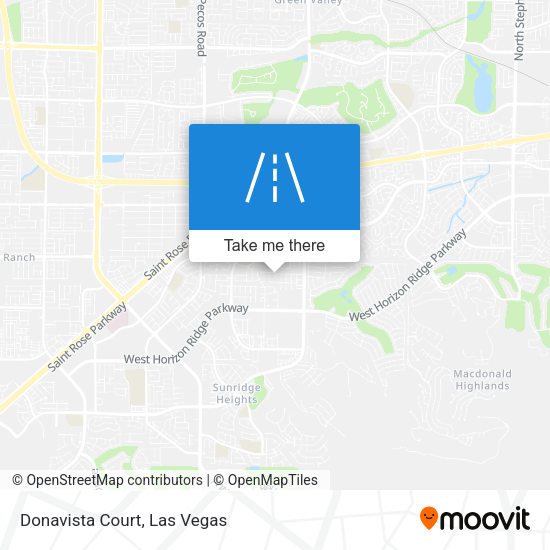 Mapa de Donavista Court