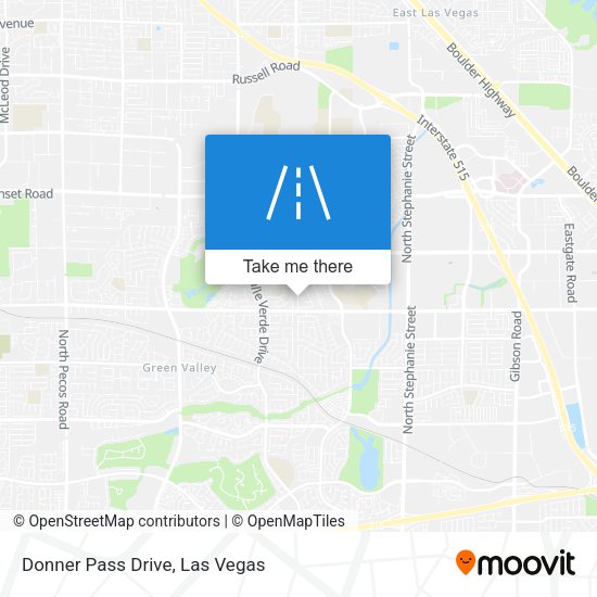 Donner Pass Drive map