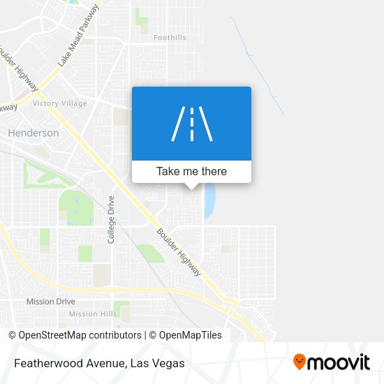 Featherwood Avenue map