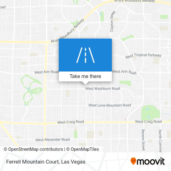 Mapa de Ferrell Mountain Court
