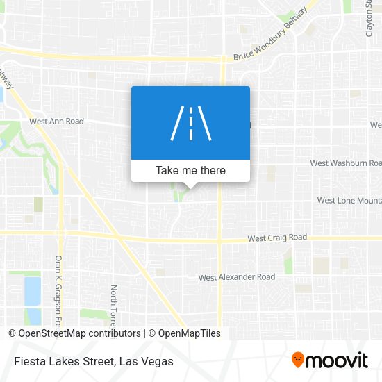 Fiesta Lakes Street map