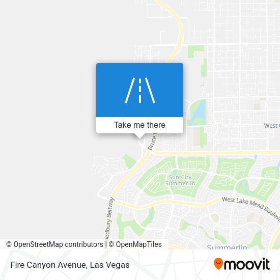Fire Canyon Avenue map
