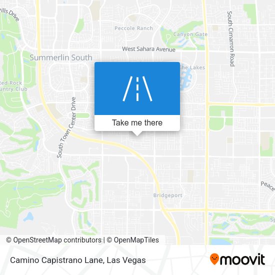 Camino Capistrano Lane map