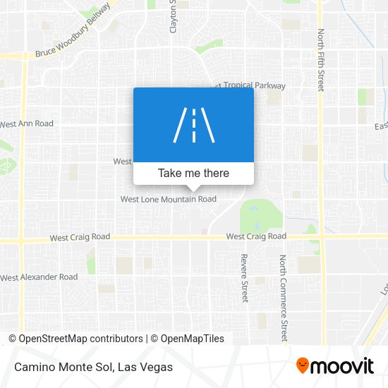 Camino Monte Sol map