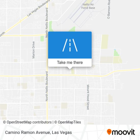 Camino Ramon Avenue map