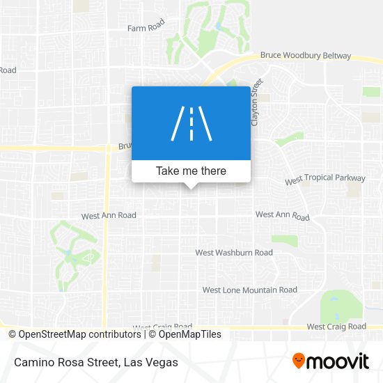 Camino Rosa Street map