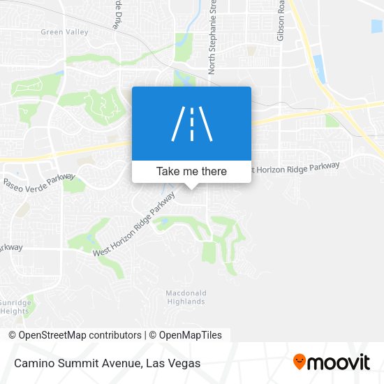 Camino Summit Avenue map