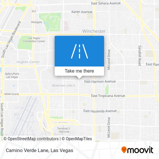 Camino Verde Lane map