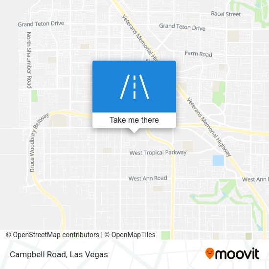 Mapa de Campbell Road
