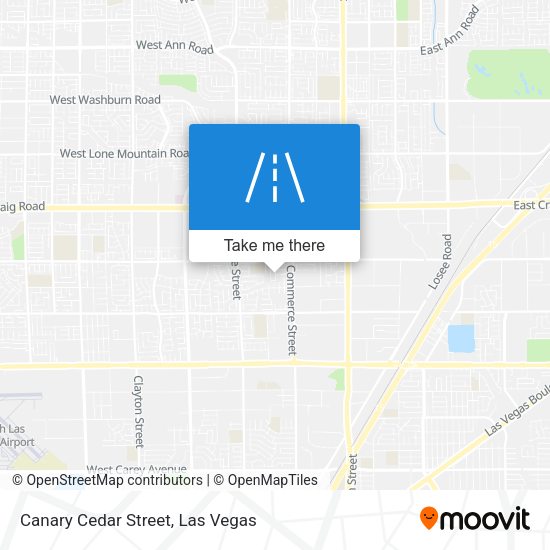 Canary Cedar Street map