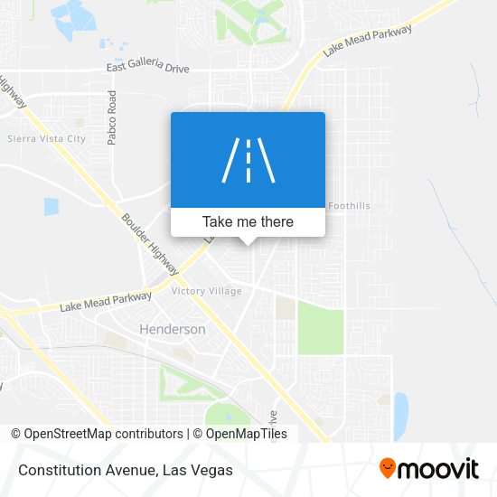 Mapa de Constitution Avenue