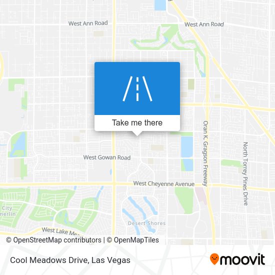 Mapa de Cool Meadows Drive