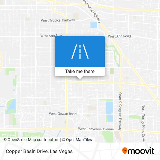 Copper Basin Drive map