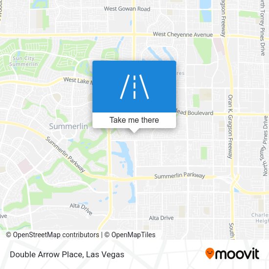 Mapa de Double Arrow Place