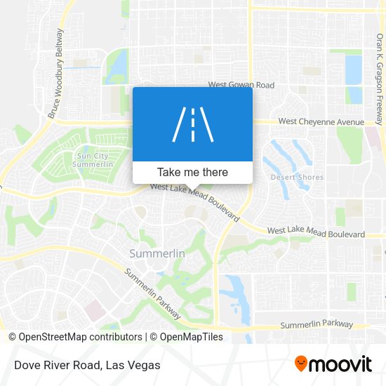 Mapa de Dove River Road